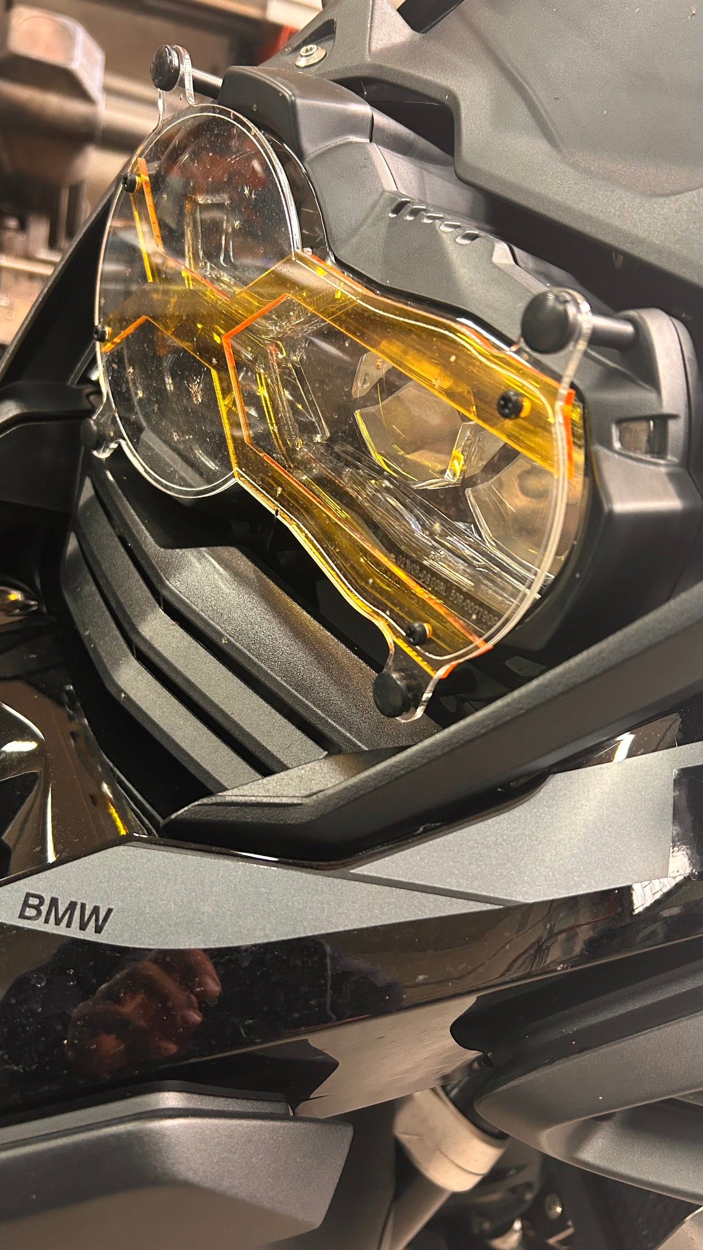 Protector faro BMW R1250/1200GS luz diurna ámbar