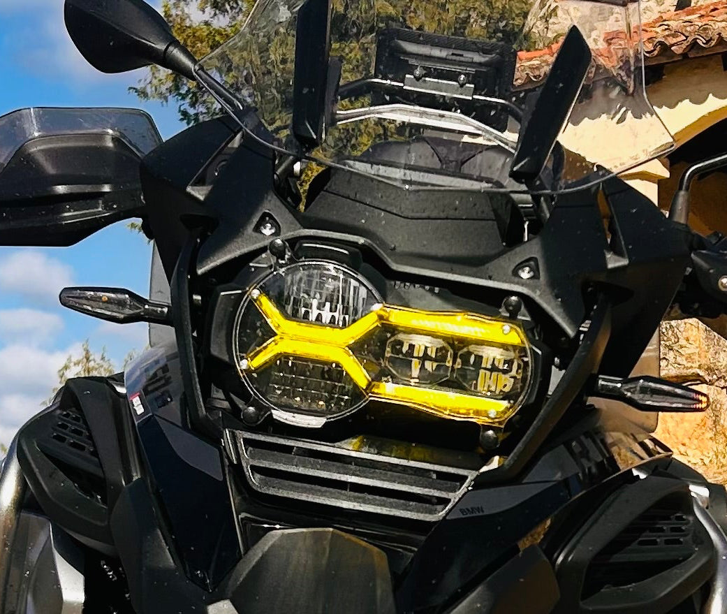 Protector faro BMW R1250/1200GS luz diurna ámbar