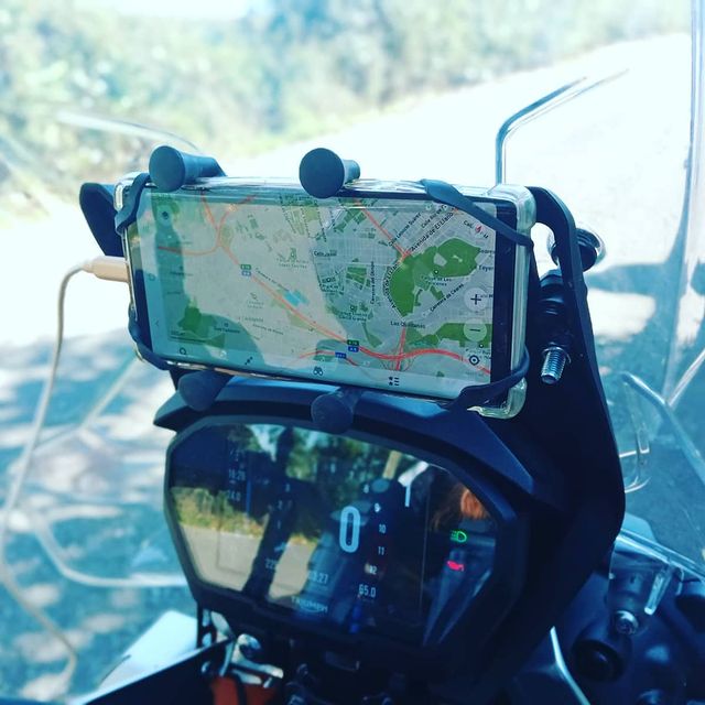 Soporte movil/gps tiger 800 - Moto_ajustes